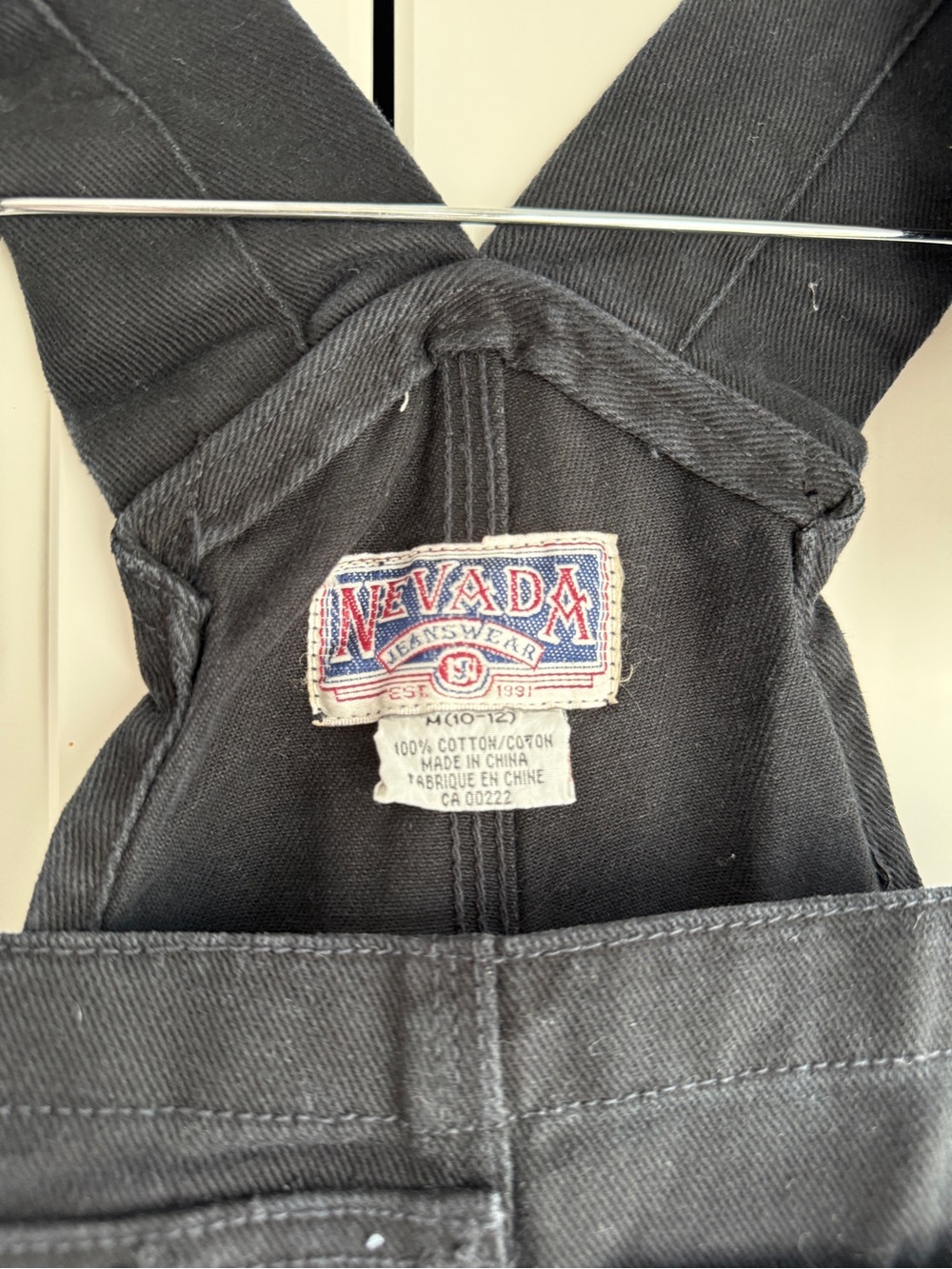 Vintage Y2K Nevada Denim Carpenter Overalls Utility Skater Grunge Size M(10-12) - Picture 3 of 8